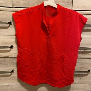 Pop Red Rafaela Figs Scrub Top.